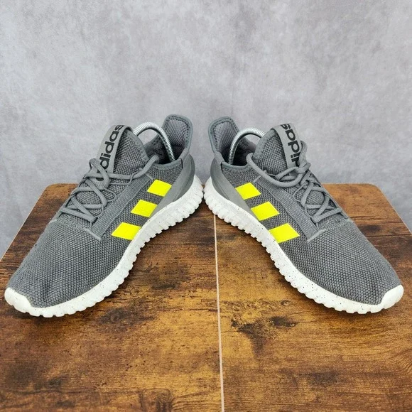 Adidas Kaptir 2.0 Running Shoes Mens 8.5 Gray Sneakers Trainers GW4419 - Picture 4 of 11